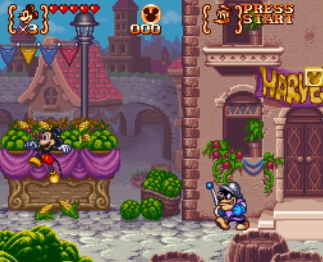 Magical Quest 3 Starring Mickey & Donald - геймплей игры Super Famicom\Famicom